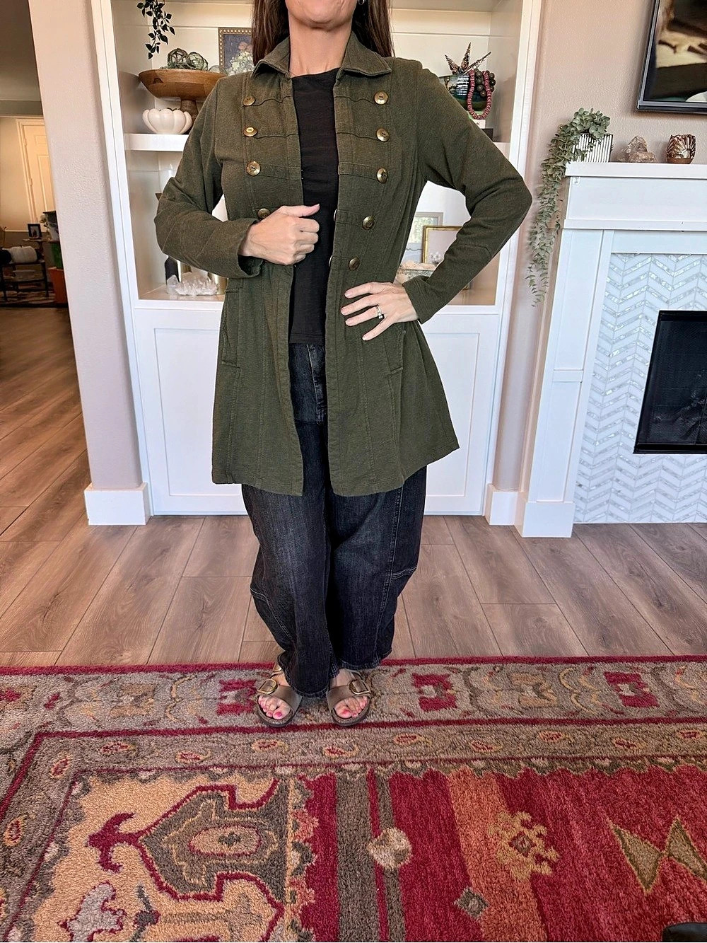 Cabi Cavallari Jacket Olive Utility Jacket Medium